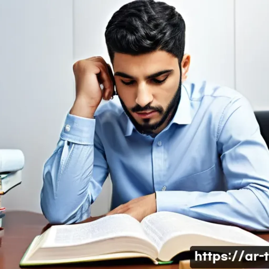 교통직 공무원 시험 성공 전략 - **Prompt 1: Focused Study and Problem-Solving for Traffic Laws** "A studious young Arab man, in ...