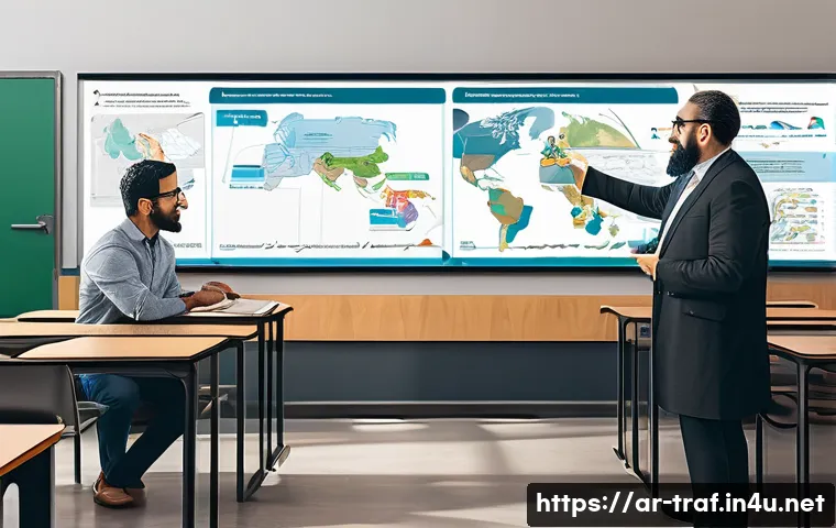 교통직 시험 준비 도서 추천 - A detailed educational illustration depicting a modern classroom setting focused on transportation t...
