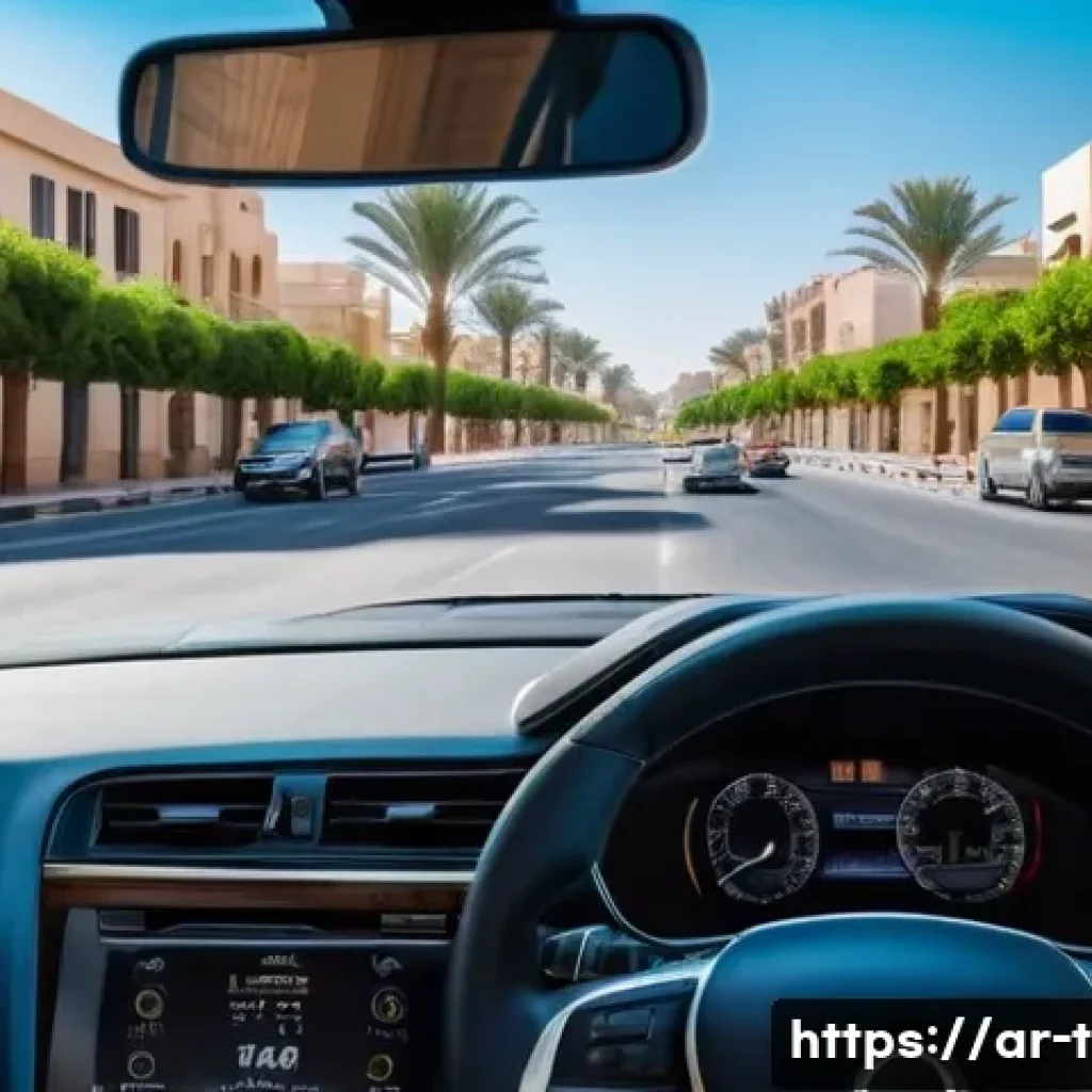 교통분야 실기시험 대비 전략 - A young Arabic man in casual modern clothing sitting confidently behind the wheel of a compact car d...