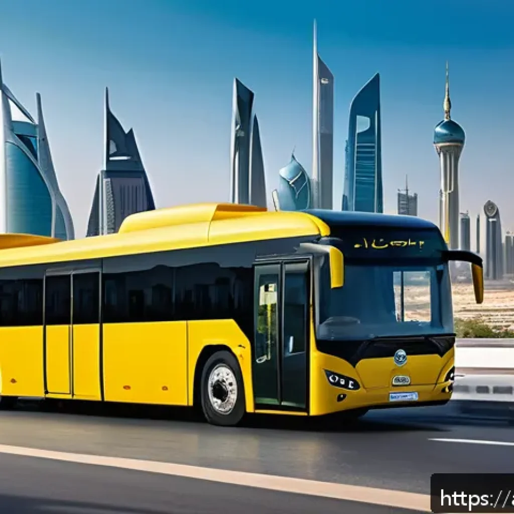 교통관련 직종별 연봉 전망 - A detailed scene showing a modern Saudi Arabian urban transport hub with diverse workers in smart ca...